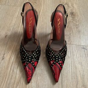 Brand New Never Used Nina “Gianni” Snakeskin Shoes